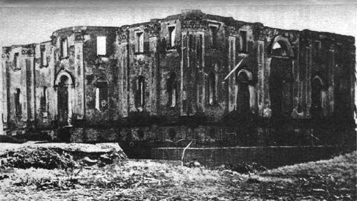 Разрушенная Выйско-Никольская церковь, 1960-е гг